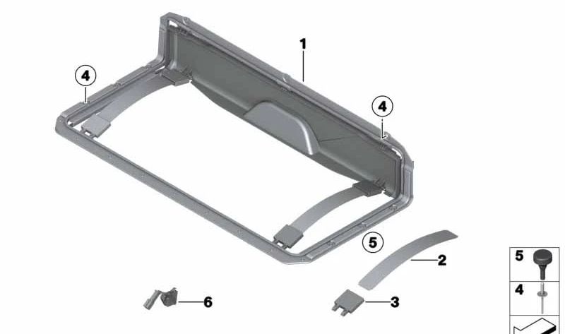 Remache OEM 07147261476 para BMW F12, F13, F06. BMW original.