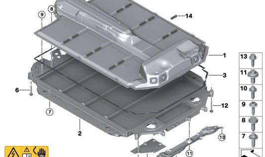 Tornillo combinado para BMW G87, G80, G81, G82, G83, G60, G70 (OEM 07148845056). Original BMW