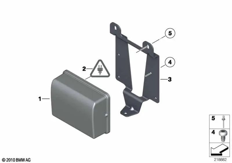 Sensor Support for BMW 5 Series F10, F11, F18 (OEM 66316775361). Genuine BMW