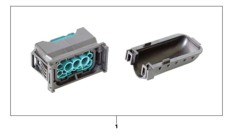 Connecteur du câble OEM 61132472911 pour BMW (E81, E82, E87, E88, F20, F21, F40, F52, F22, F23, F44, F45, F46, F87, E46, E90, E91, E92, E93 , F35, f F32, F33, F36, F82, F83, E60, E61, F07, F10, F11, F18, F90, G30, G31, G38, E63, E63,