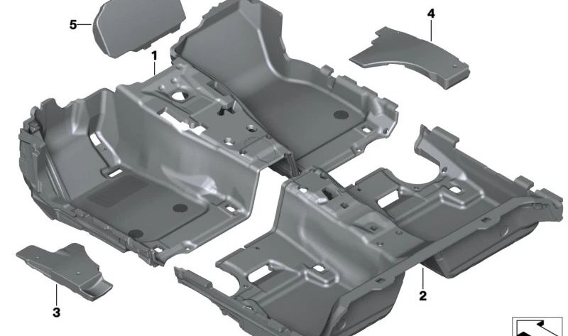 Front inférieur Coader OEM 51477943349 pour BMW G20, G21. BMW d'origine.