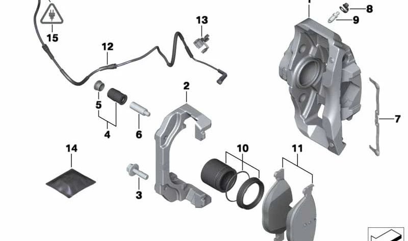 Portabrocas para BMW Serie 5 F07, F10, F11, Serie 6 F06, F12, F13, Serie 7 F01N, F02N (OEM 34116786829). Original BMW