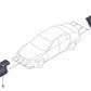 Blue water ultrasonic sensor for BMW E81, E82, E87, E87N, E88, E90, E91, E92, E93, E89 (OEM 66209162930). Genuine BMW