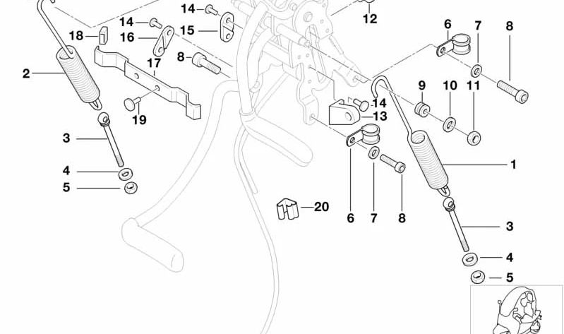 Remache para BMW C1, C1N (OEM 07129948756). Original BMW