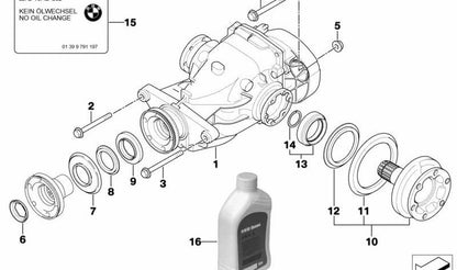 Piatta di protezione antipolvo 33121428159 per BMW E81, E82, E87, E88, E46, E90, E91, E92, E93, E84, E83, E85. BMW originale