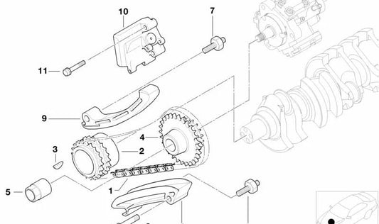 Cadena de Distribución para BMW E46, E39, E38, E53 (OEM 13522248729). Original BMW