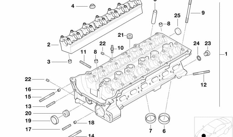 Banken mit OEM -Banken 11121748069 für BMW E36, E34. Original BMW.