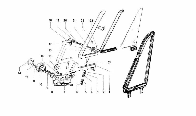 OEM 5132654364 Levier d'ouverture de porte pour BMW (Modèles compatibles: E90, E91, E92, E93). BMW d'origine.