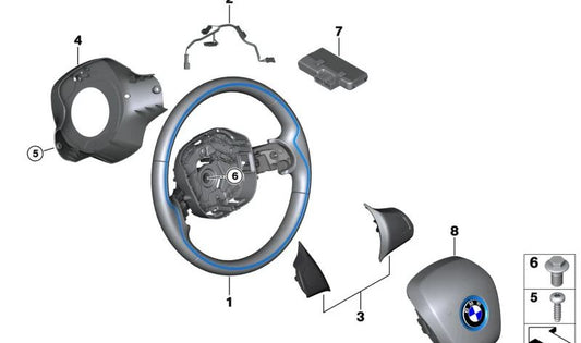 Anschlusskabel für Lenkrad 32306866327 für BMW i3 (I01). Original BMW.