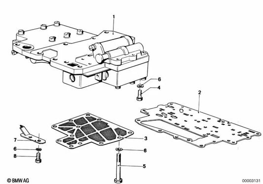 Junta sin asbesto para BMW E12 (OEM 24311205615). Original BMW.