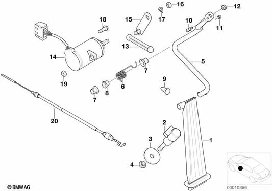 Verbindungsstange for BMW 3 Series E36 (OEM 35412228023). Genuine BMW.