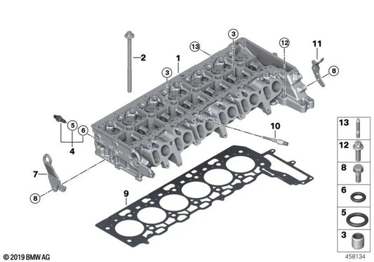 Junta de culata para BMW Serie 3 G20, G21, Serie 5 G30, G31, Serie 6 G32, Serie 7 G11, G12, Serie 8 G14, G15, G16, X3 G01, X4 G02, X5 G05, X6 G06, X7 G07 (OEM 11128589105). Original BMW