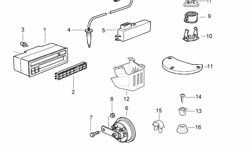 Elemento de control ordenador de a bordo sin codificar para BMW Serie 3 E36 (OEM 65818357683). Original BMW