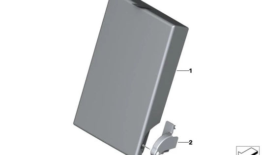 Cubierta del reposabrazos central izquierdo para BMW Serie 2 U06, X1 U11 U12, X2 U10 (OEM 52205A19F45). Original BMW