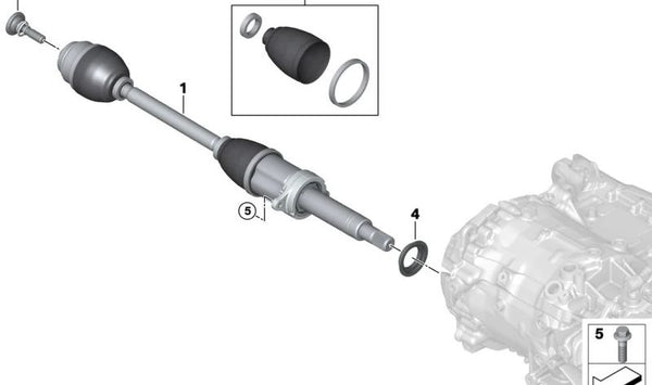 Palier delantero derecho OEM 31605A34EC2 para BMW G26 (Serie 4 Gran Coupé). Original BMW.