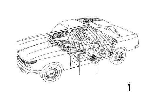 Synthetische Lederpolsterung OEM 51920140643 für BMW (kompatible Modelle: Serie 1 (F20, F21), Serie 3 (F30, F31, F34), Serie 4 (F32, F33, F36), Serie 5 (G30, G31), Serie 7 (G12), x7). Original BMW.