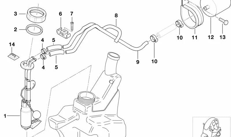 OEM -Sechseckschraube 07119904369 für BMW (E30, E34, E36, E46, E60, E90, F30, G20, F10, G30, X1, X3, X5, X7, Z3, Z4 usw.). Original BMW.