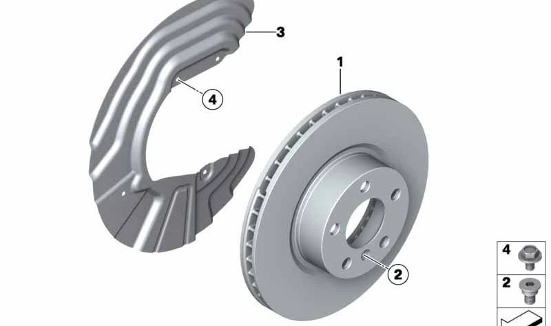 Guarda barro derecho para BMW E83, E83N (OEM 34113411872). Original BMW