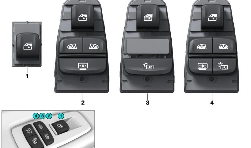 Módulo de control interruptor de puerta trasera OEM 61319878321 para BMW Serie 5 (G38), Serie 6 (G32, G16), Serie 7 (G11, G12) y M8 (F93). Original BMW.