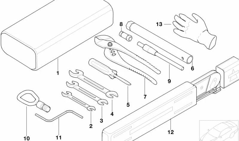 Stift para BMW Serie 3 E21, E30, E36, Serie 5 E12, E28, E34, E39, Serie 7 E23, E32, E38, Serie 8 E31, Z8 E52 (OEM 71111093774). Original BMW.