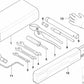 Manivela de Emergencia para BMW E36, E46 Serie 3 y Z8 E52 (OEM 67618370817). Original BMW.