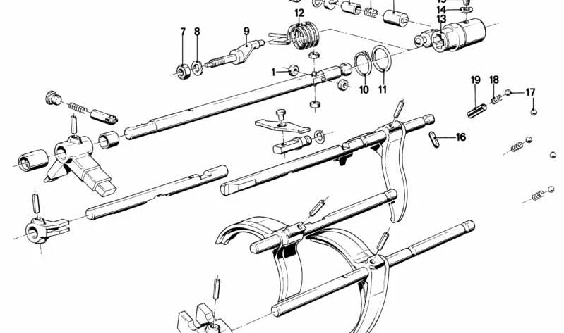 Resorte de presión para BMW E30, E12, E28, E24, E23 (OEM 23311204513). Original BMW