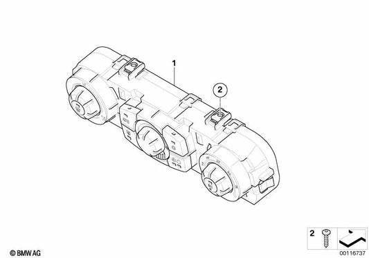 Controlador Automático del Clima para BMW Z4 E85, E86 (OEM 64117891040). Original BMW