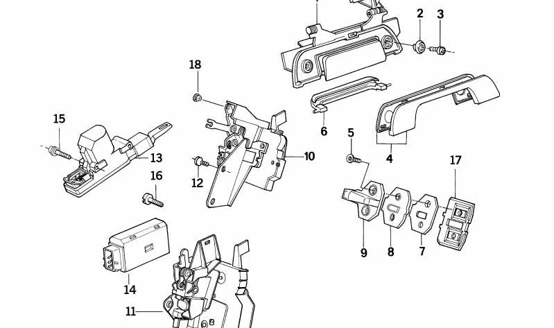 Junta de Cierre para BMW E36, E34, E32 (OEM 51218101136). Original BMW