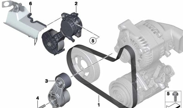 Cubierta de protección OEM 11287635798 para BMW F20, F21, F30, F31. Original BMW