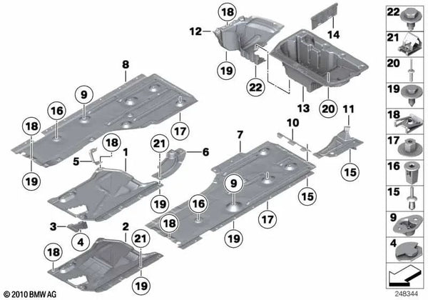 Bandeja multifuncional para equipaje para BMW E84 (OEM 51712990101). Original BMW.