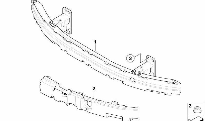 Stoßdämpfer vorne links für BMW 5er E60 (OEM 51117898133). Original BMW