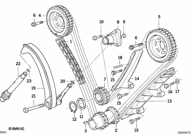 Piñón de Entrada para BMW Serie 5 E34, Serie 7 E32 E38, Serie 8 E31 (OEM 11311736163). Original BMW