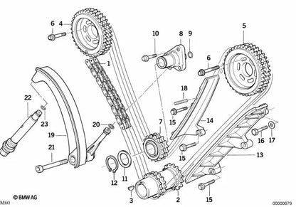 Piñón de Entrada para BMW Serie 5 E34, Serie 7 E32 E38, Serie 8 E31 (OEM 11311736163). Original BMW