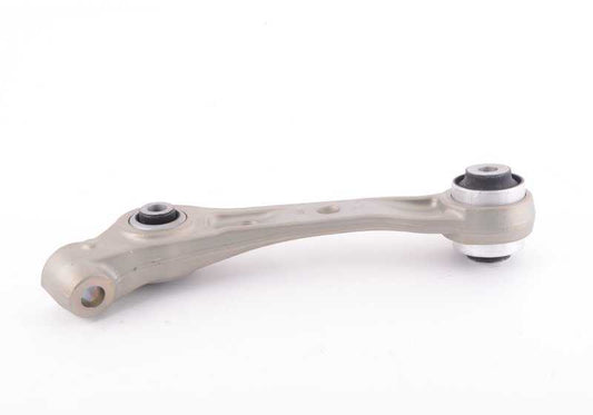 Brazo de suspensión inferior con soporte de goma izquierdo para BMW Serie 5 F10, F11 Serie 6 F06, F12, F13 (OEM 31126777743). Original BMW