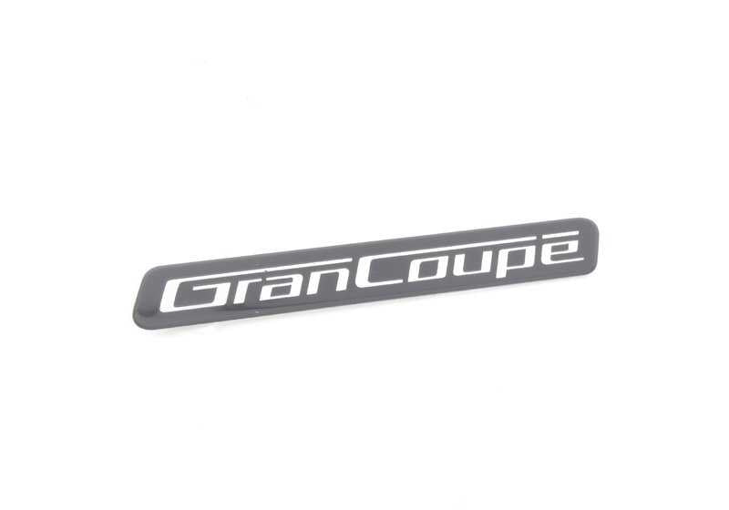 Emblema trasero "Gran Coupé" OEM 51147398499 para BMW Serie 4 Gran Coupé (F36). Original BMW.