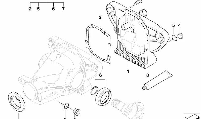 Tornillo hexagonal con estriado para BMW Z8 E52 (OEM 33111428916). Original BMW