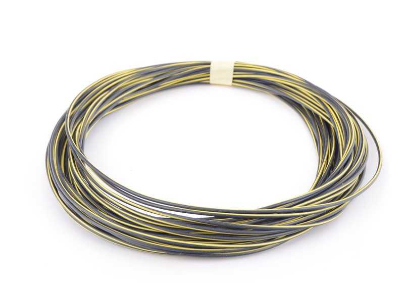 Cable negro-amarillo para BMW Serie 1, Serie 2, Serie 3, Serie 4, Serie 5, Serie 6, Serie 7, Serie 8, i, X1, X2, X3, X4, X5, X6, X7, Z4, Z8, Mini (OEM 61121391703). Original BMW