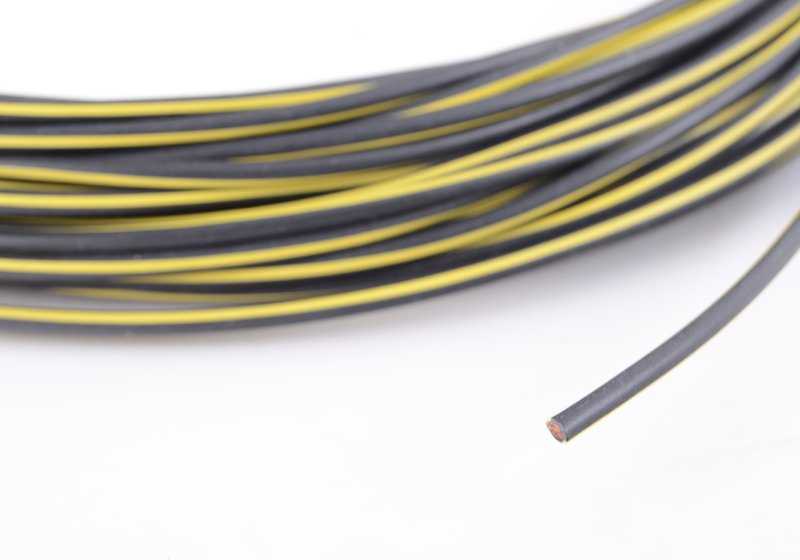 Cable negro-amarillo para BMW Serie 1, Serie 2, Serie 3, Serie 4, Serie 5, Serie 6, Serie 7, Serie 8, i, X1, X2, X3, X4, X5, X6, X7, Z4, Z8, Mini (OEM 61121391703). Original BMW