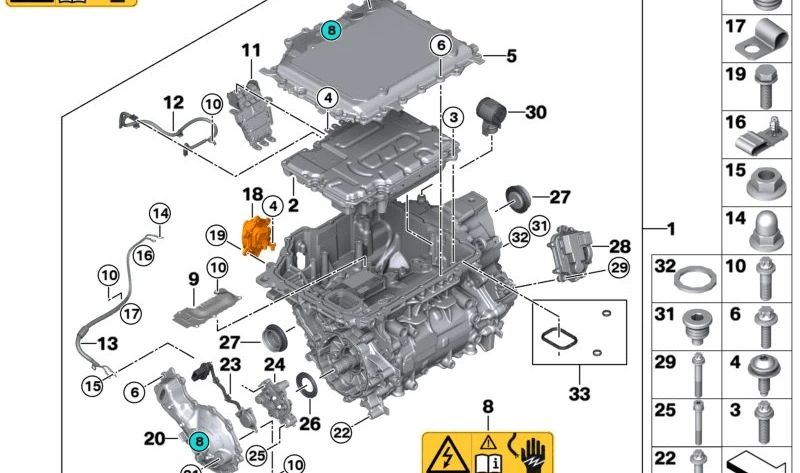 Barras de corriente para BMW Serie 5 G60, Serie 7 G70, i I20, X1 U11 (OEM 12365A0E759). Original BMW