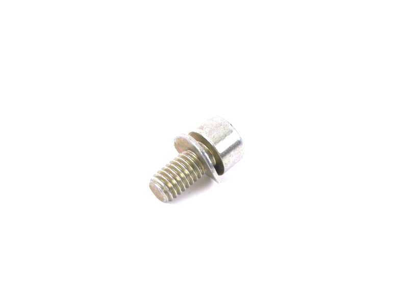 Tornillo cilíndrico con arandela para BMW E30, E34, E39 (OEM 07119919886). Original BMW