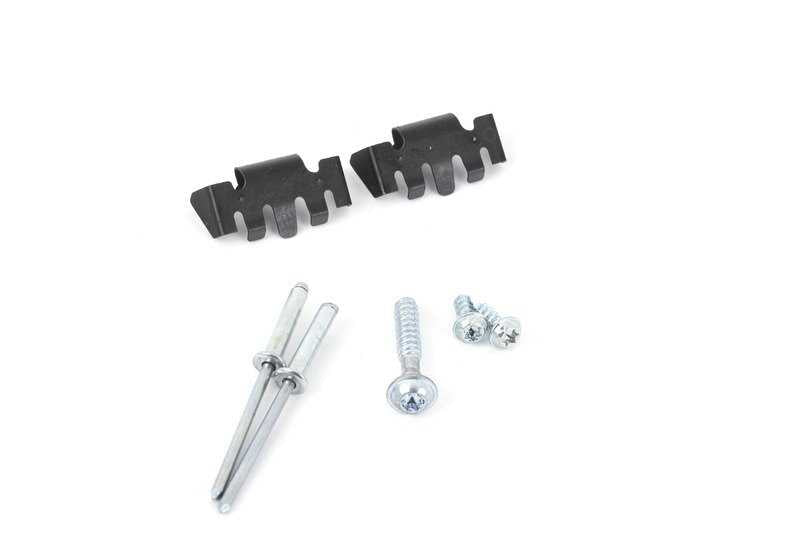 Kit de fijación respaldo OEM 52107314219 para BMW F07, F10, F11, F90, G30, G31, G32, F01, F02, G11, G12, F15, G05, F85, F16, G06, F86, G07. Original BMW.