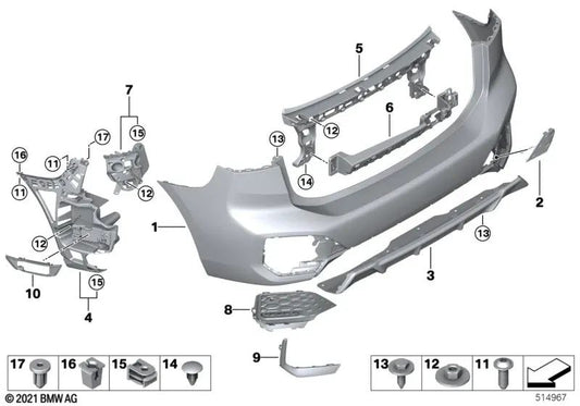 Foreganne lamio stampato per la BMW 2 U06 (OEM 51125A360B3). BMW originale