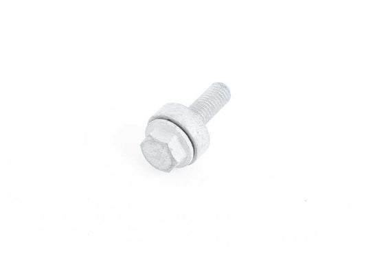 Hex Screw with Washer for BMW F20, F21, F40, F52 Series 1, F22, F23, F44 Series 2, F30, F31, F34 Series 3, F32, F33, F36 Series 4, F48, F49 X1, F39 X2, MINI F54 , F55, F56, F57, F60 (OEM 31306869931). Genuine BMW