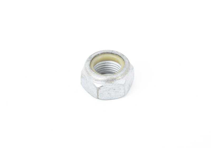 Self-locking hexagonal nut for BMW E39, E60, E61N, E63, E64, E38, E65, E66, E53, E85, E86 (OEM 31106779396). Genuine BMW