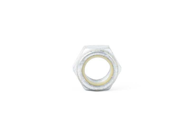 Self-locking hexagonal nut for BMW E39, E60, E61N, E63, E64, E38, E65, E66, E53, E85, E86 (OEM 31106779396). Genuine BMW