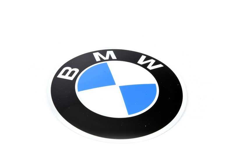 Placa con adhesivo OEM 36131181104 para BMW E12, E23. Original BMW.