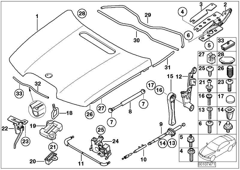 Cerradura Capo Frontal De Solapa Delantera Para Bmw E65 E66 E67 E68 . Original Recambios