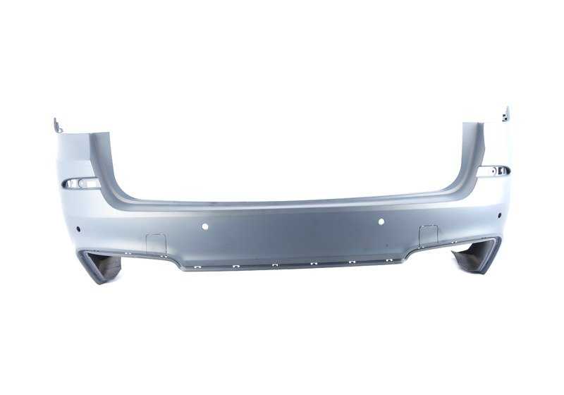 Rear primed bumper trim for BMW X3 F25 (OEM 51128052059). Original BMW.