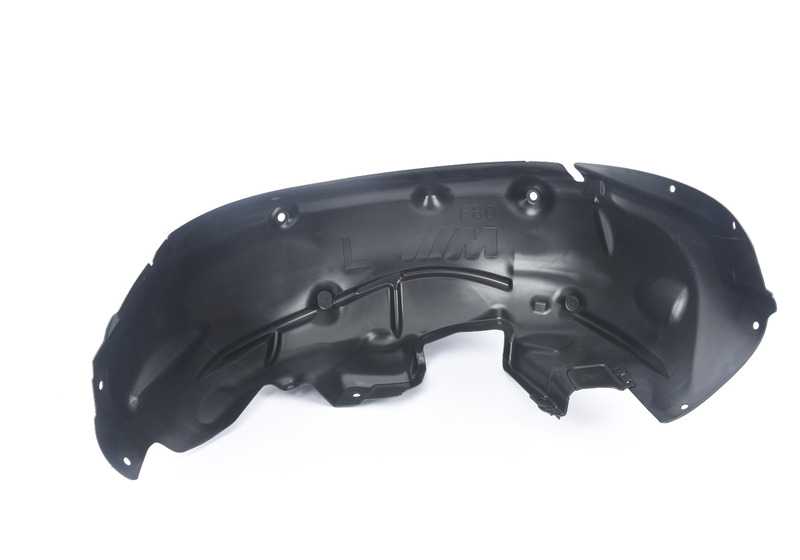 Cubierta del paso de rueda trasero izquierdo para BMW F80 (OEM 51718055729). Original BMW