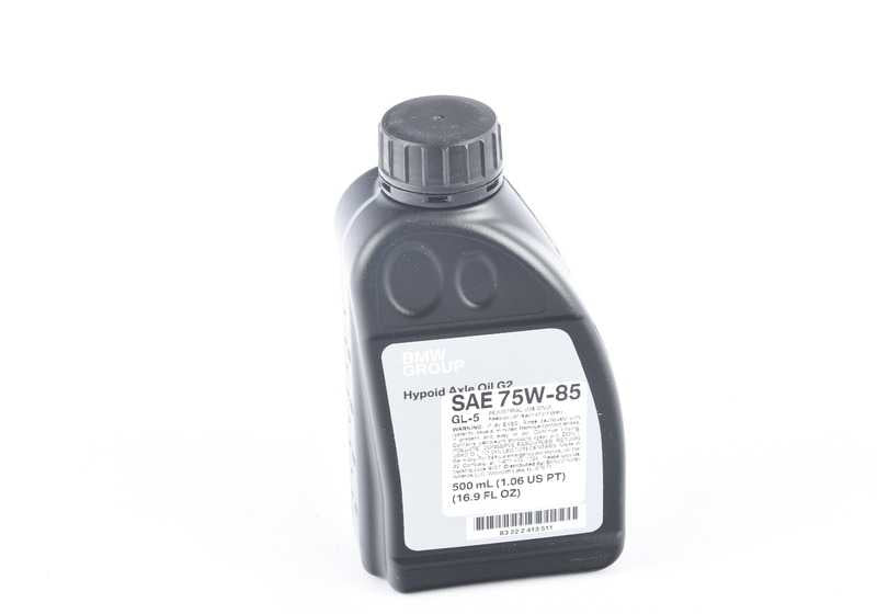 Aceite de Eje Hypoid G2 para BMW F20, F21, F22, F23, F30, F31, F34, F35, G20, G21, F32, F33, F36, F07, F10, F11, F18, F90, G30, G31, G32, F01, F02, G11, G12, E70, F15, F95, G05, E71, F16, G06, G07 (OEM 83222413511). Original BMW